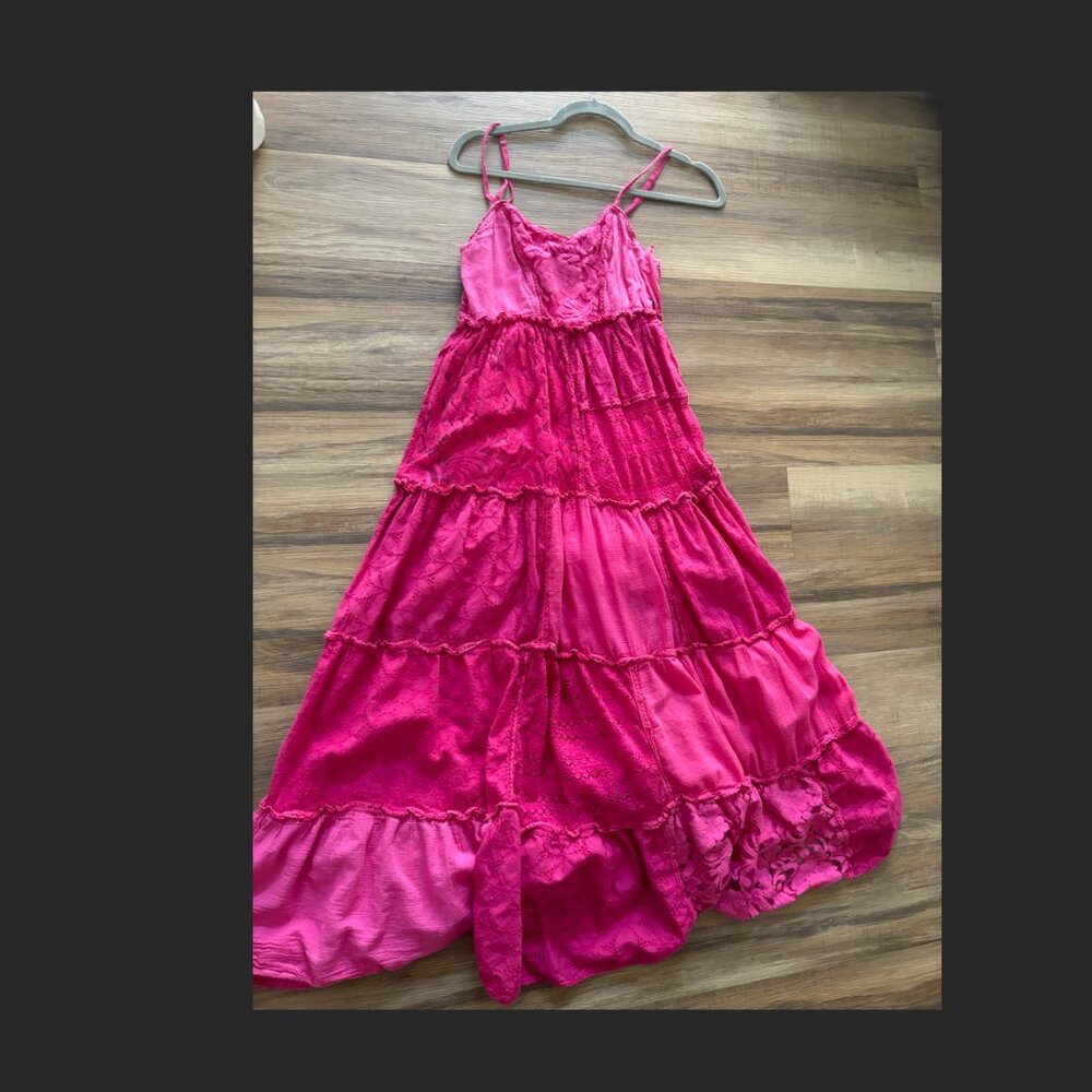 Bhanuni by Jyoti Sleeveless Patchwork Pink Dress Size SP